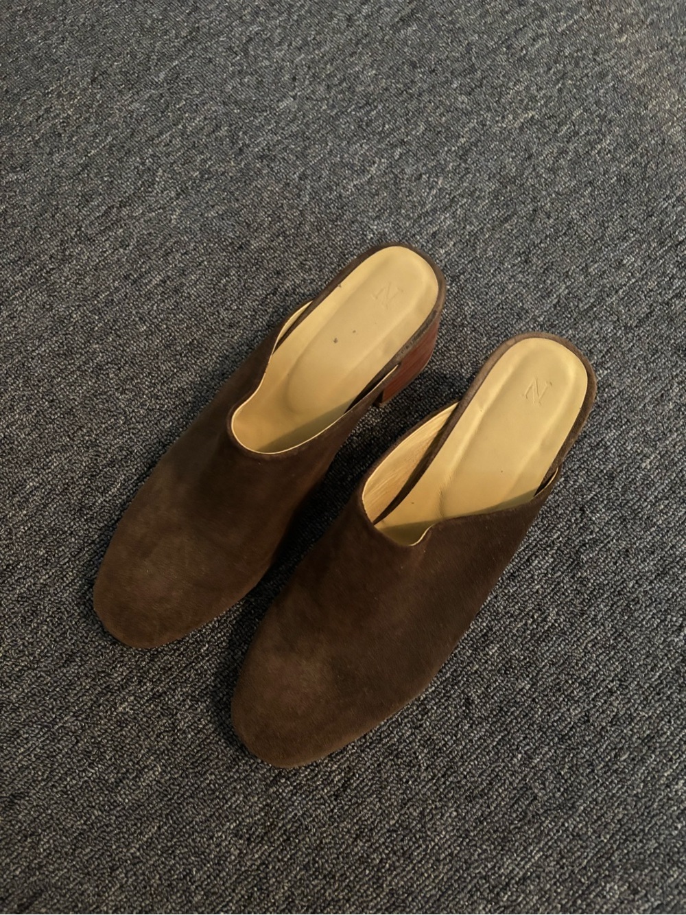 Nisolo Green Suede Mules